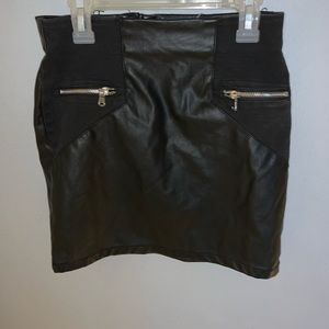leather skirt